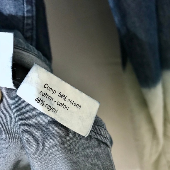 Neil Barrett Denim Look Cotton Rayon Blend Shirt - Picture 6 of 6